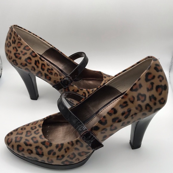 SOFFT RIETA LEOPARDINO PATENT LEATHER SIZE 9 M - Picture 7 of 12